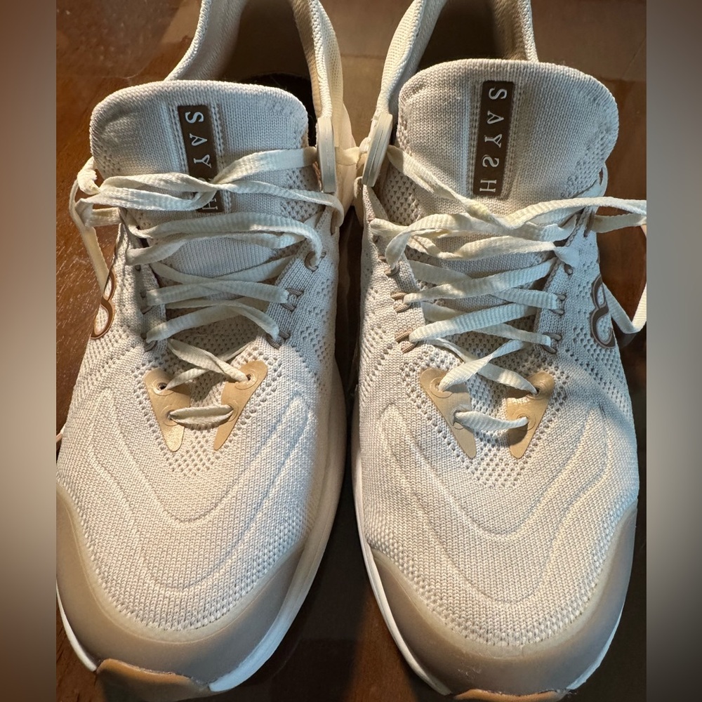 Saysh Stylish Cream Women's Sneakers - Picture 6 of 10